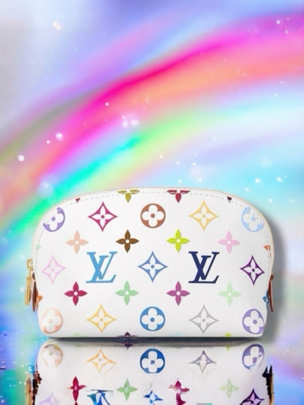 🆕💗LV x MURAKAMI ICONIC Re-Edition Monogram Multicolor Cosmetic Pouch GIFTABLE